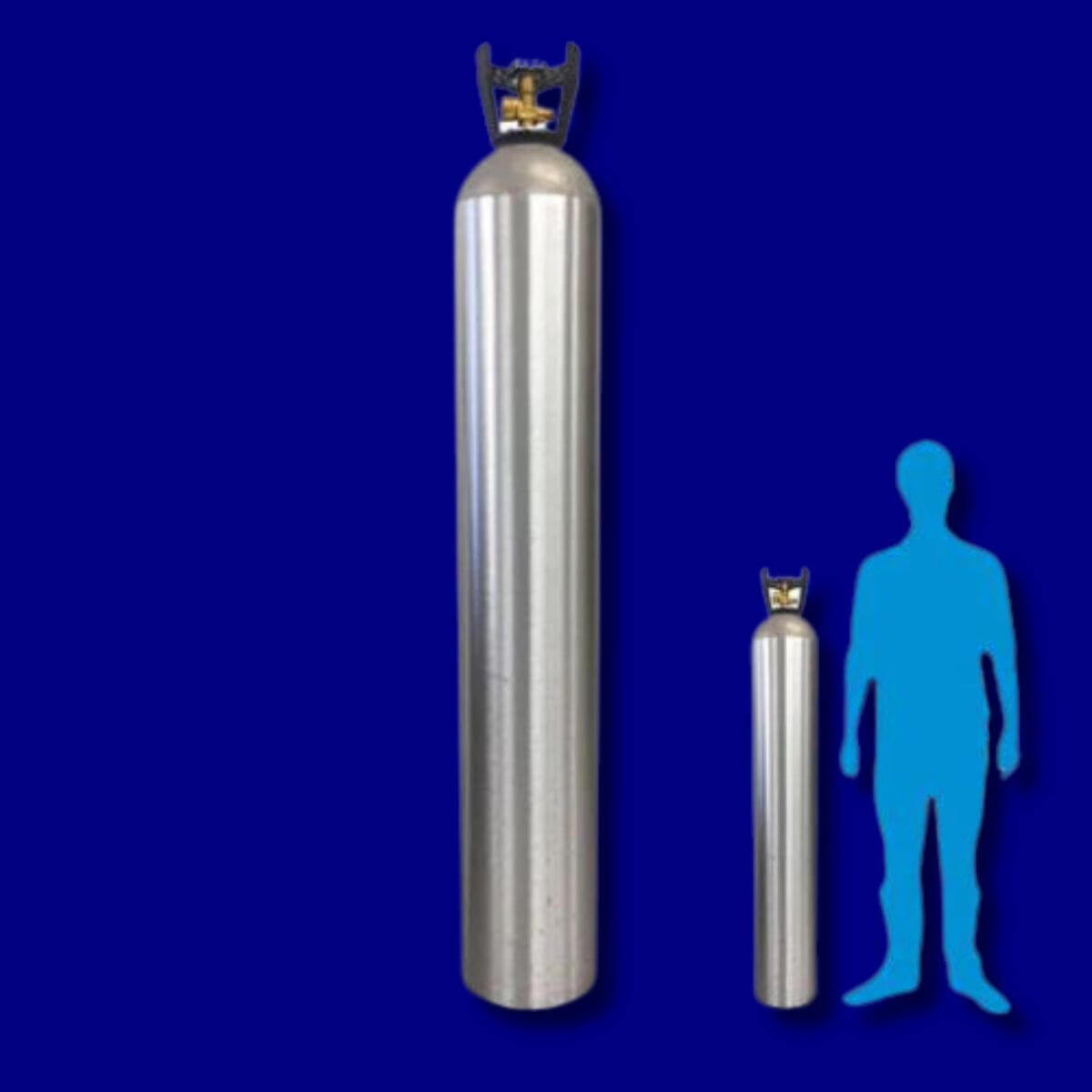 Helium Gas-110 Cf Aluminum Cylinder with Handle – Global Gases Group ...