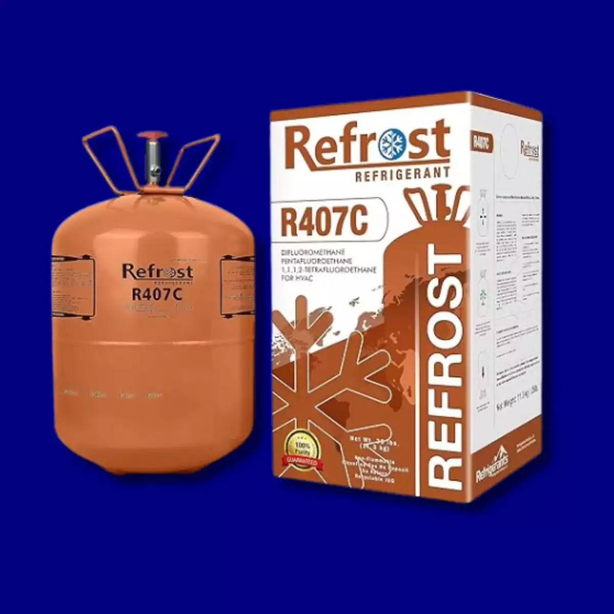 Briton Refrigerant R407c For Hvac Disposable Cylinder 3kg Global